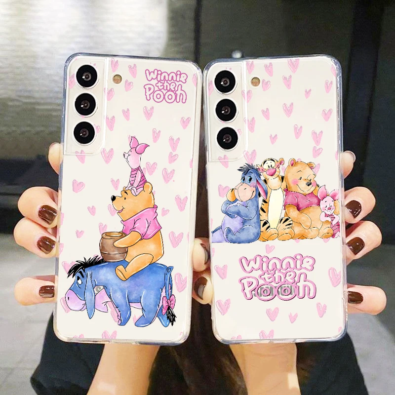 

Винни Пух для Samsung Galaxy S23 S22 S21 S20 Ultra Plus Pro S10 S9 S8 4G 5G силиконовый прозрачный чехол для телефона Coque Capa