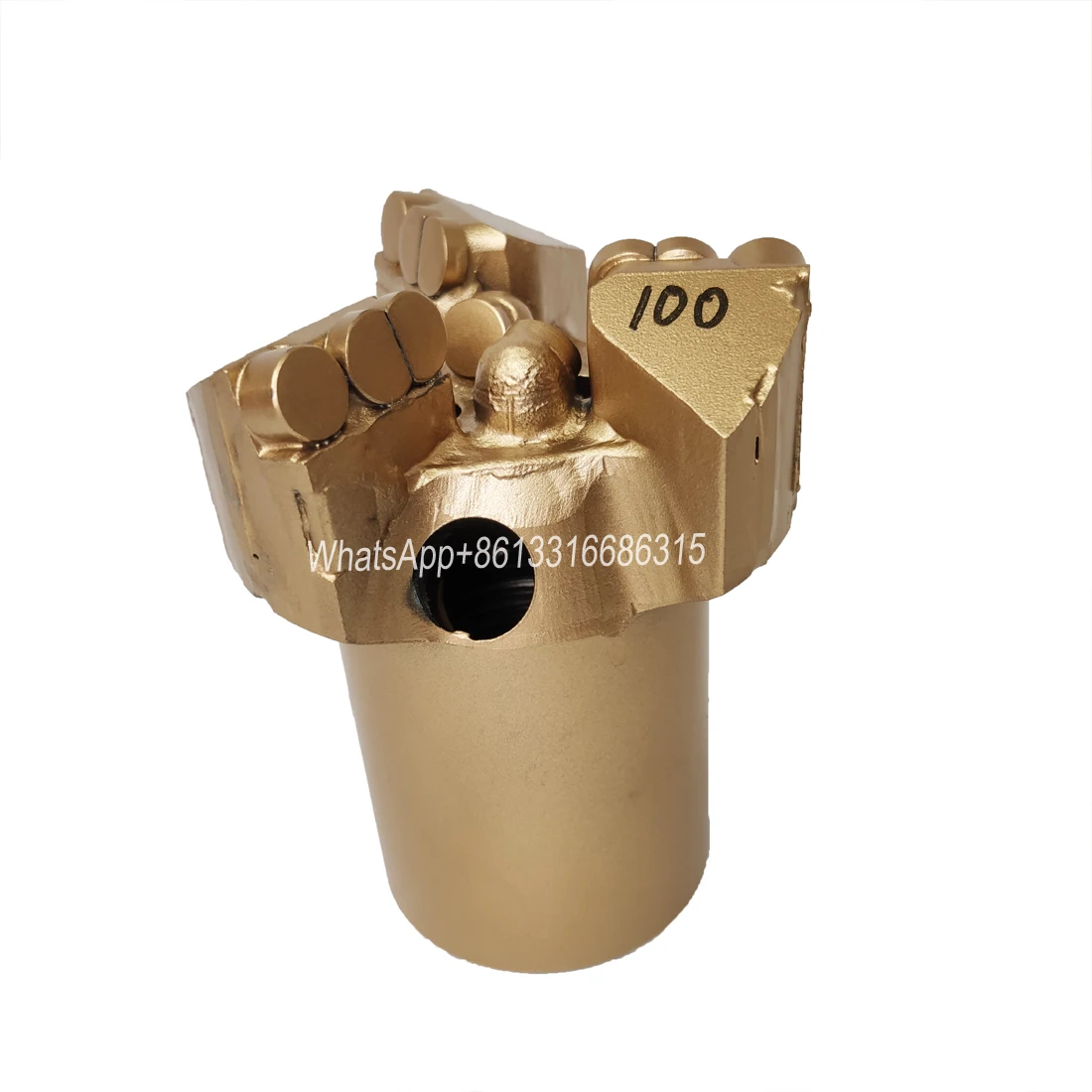 

100mm 3 blade PDC drill bit,3wing PDC diamond bit,high quality PDC water well drill bit for coal mine drilling