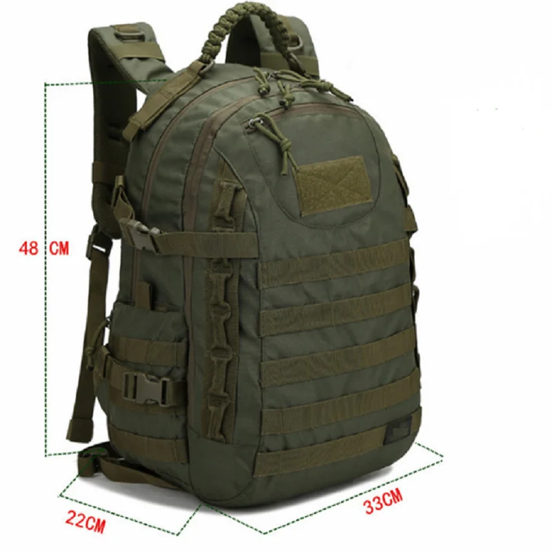 35L Camping Backpack Waterproof Trekking Fishing Hunting Bag Military Tactical Army Climbing Rucksack Outdoor Bags Mochila images - 6