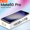 Global Version Mate50 Pro Smartphone Snapdragon 8Gen1 16GB 1TB HD Screen Mobile Phone 6.8Inch Cellphone 32+48MP Camera Android12 1