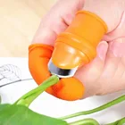 Силиконовый нож для большого пальца, кухонный гаджет, защита для пальцев, нож для урожая овощей, лезвие для растений, ножницы, Режущие кольца, садовые перчатки