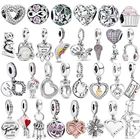 S925 ювелирные изделия, реальная реальность, серебро, друзья, ваша семья, женские шармы, подходят для оригинального браслета Pandora 3 мм, шармы, браслет