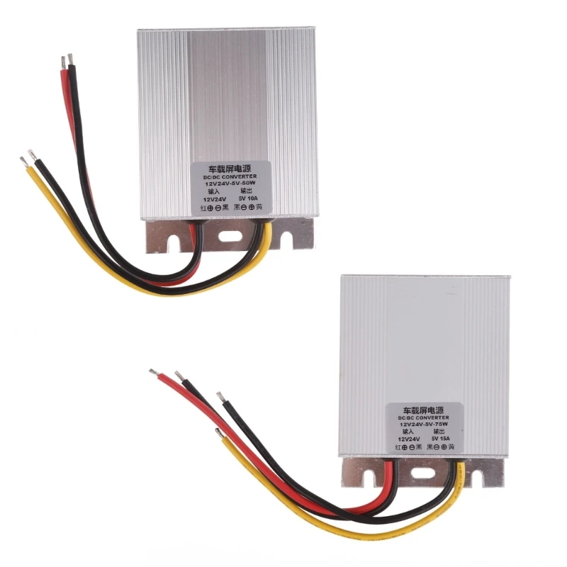 Автомобильный адаптер питания от 12 В/24 В до 5 В, 10 А, 15 выходов для электронных видеорегистраторов 5 В