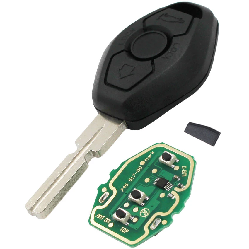 3-кнопочный дистанционный Автомобильный ключ 315 МГц/433 МГц ID44/без чипа для BMW EWS 1 3 5 7