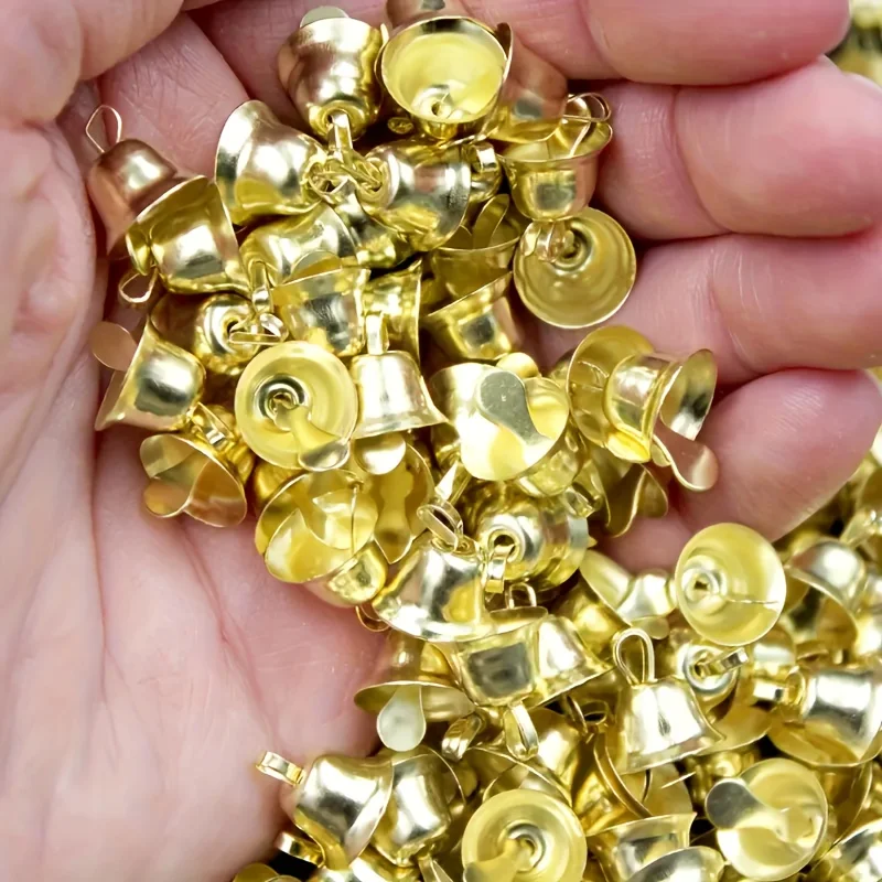 

Золотые металлические колокольчики