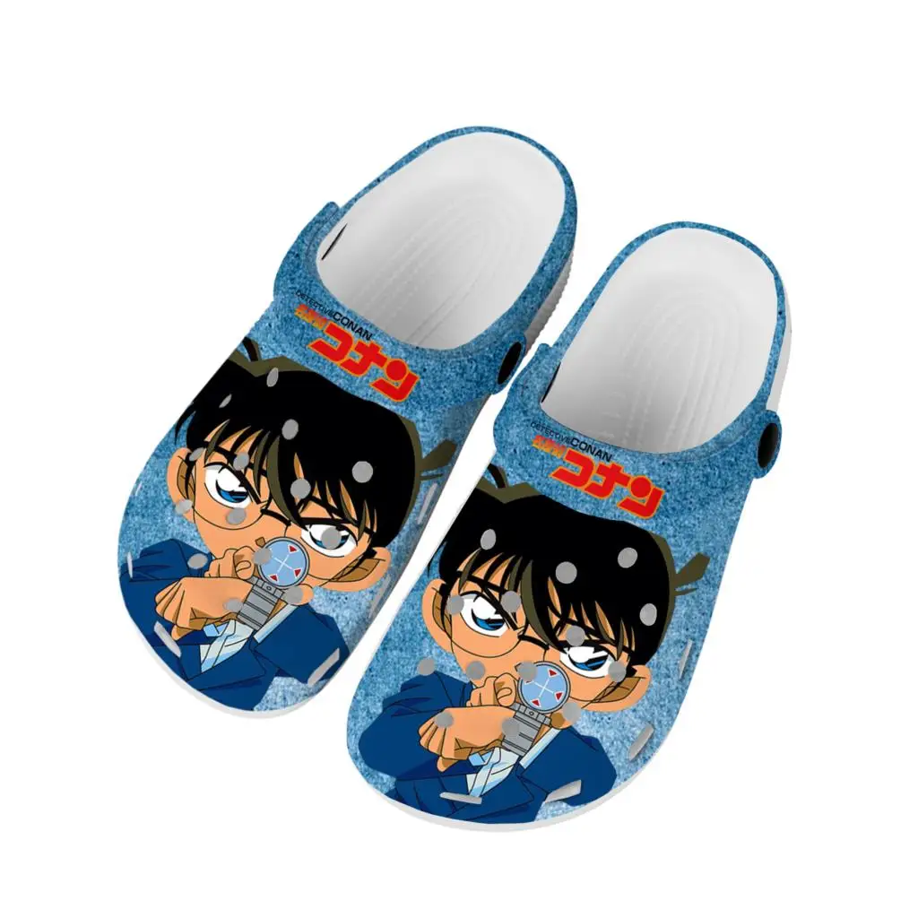 

Detective Conan мультфильм Домашние Сабо пользовательские водные ботинки мужские женские подростковая обувь садовые Туфли-сабо пляжные тапки с отверстиями Повседневные тапочки