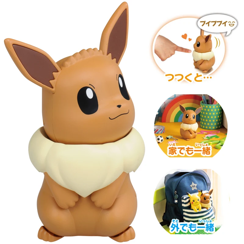 Takara Tomy карманные монстры Покемон Здравствуйте Пикачу Vui Pocha Аниме Фигурка
