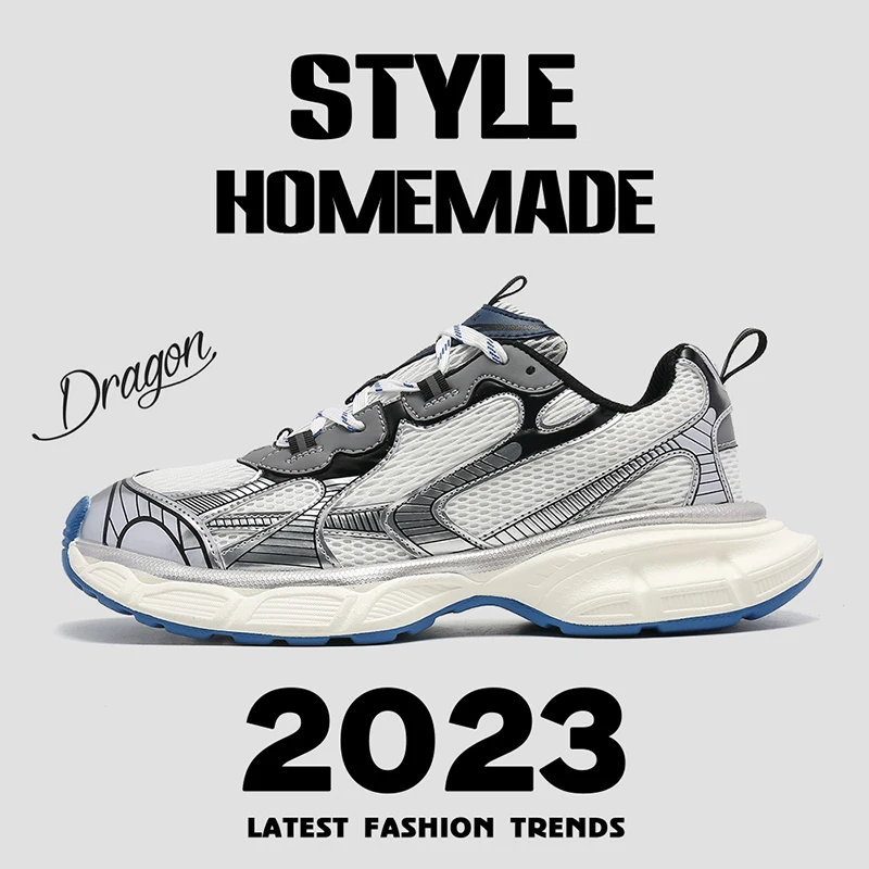 

Women's Luxary Chunky Sneakers 2023 Mesh Breathable Shoes for Men Sports Running Athletic Ladies Fitness Vulcanize Shoes