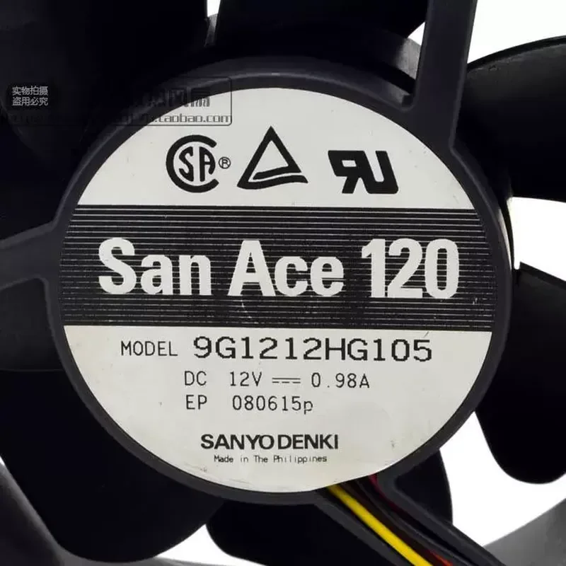 Фото Оригинальный вентилятор охлаждения Sanyo SanAce 12038 12V 0.98A 9G1212HG105 для компьютерных серверных стоек №3