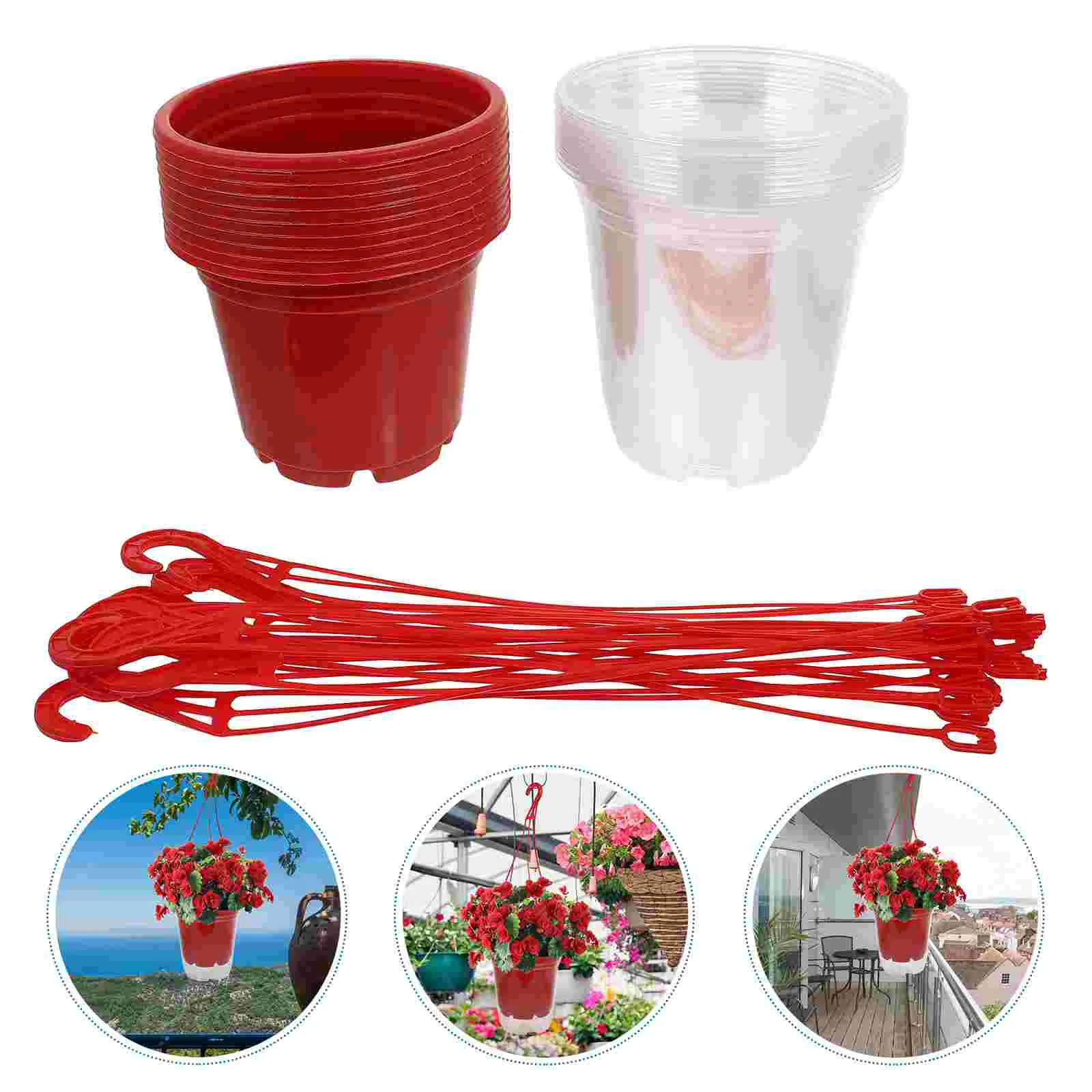 

Planters Hanging Pots Planter Self Watering Succulents Deck Box Pot Railing Stands Indoor Wall Fence Garden Flower