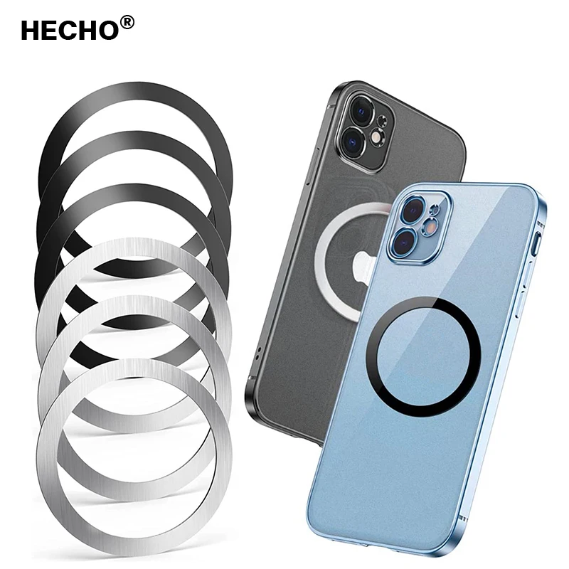 

Magnetic Metal Plate for Magsafe Charger Phone Car Holder Ring Sticker For iPhone 13 12 Pro X XR 11 Wireless Charge Round Sheet