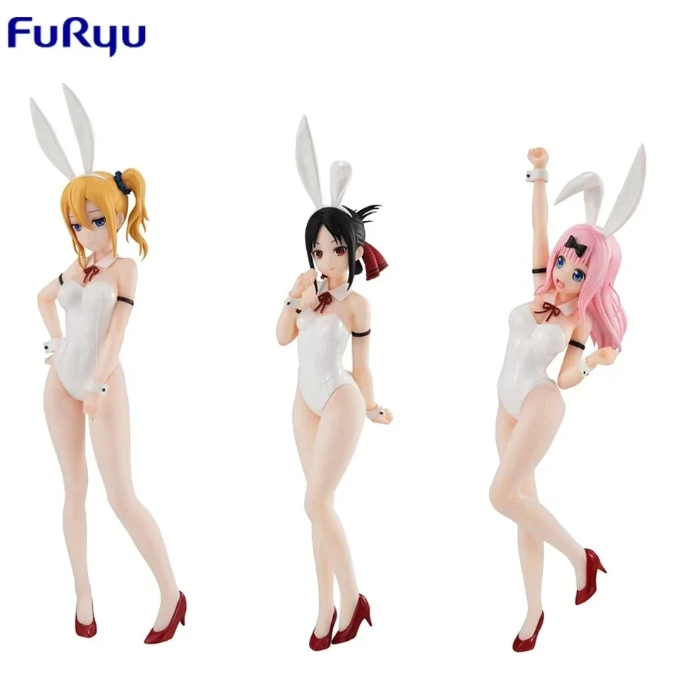 Фото В наличии FuRyu BiCute Bunnies Kaguya-sama: Love Is War Hayasaka Ai Fujiwara Chika Shinomiya Kaguya White Bunny Girl Gift Figure №2