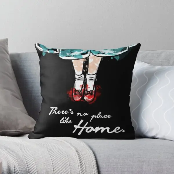 

There'S No Place Like Home Watercolour Printing Throw Pillow Cover Cushion Wedding Fashion Comfort Case Bed Pillows not include