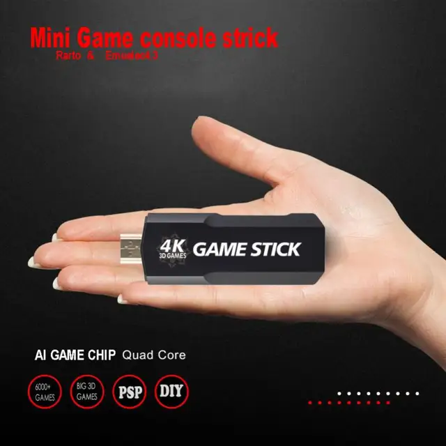 GD10 Game Stick Built-in 40000 Games 128GB 2.4G Wireless Controller HD Retro Video Game Console 4k HD Video Game Console 2