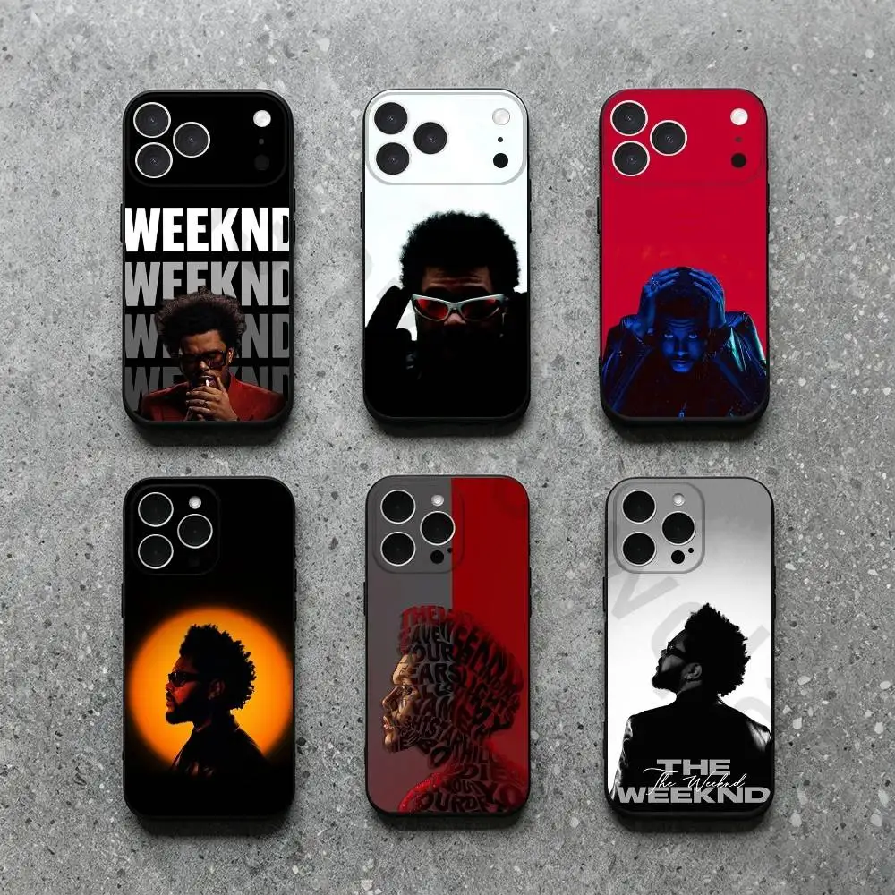 Фото Чехол для телефона T-The Weeknd для iPhone 17, 16, 15, 14, 13, 12, 11, Plus, Pro Max, XS, X, XR, SE, Mini, мягкий силиконовый, черный №1