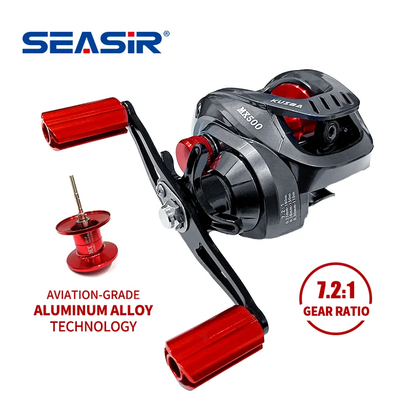 

SEASIR Scorpion Spinning Reel Baitcasting Reel 7.2:1 Gear Ratio 18+1BB Bearing Drag 4.5 KG Aluminum Spool Spinning Fishing Reel