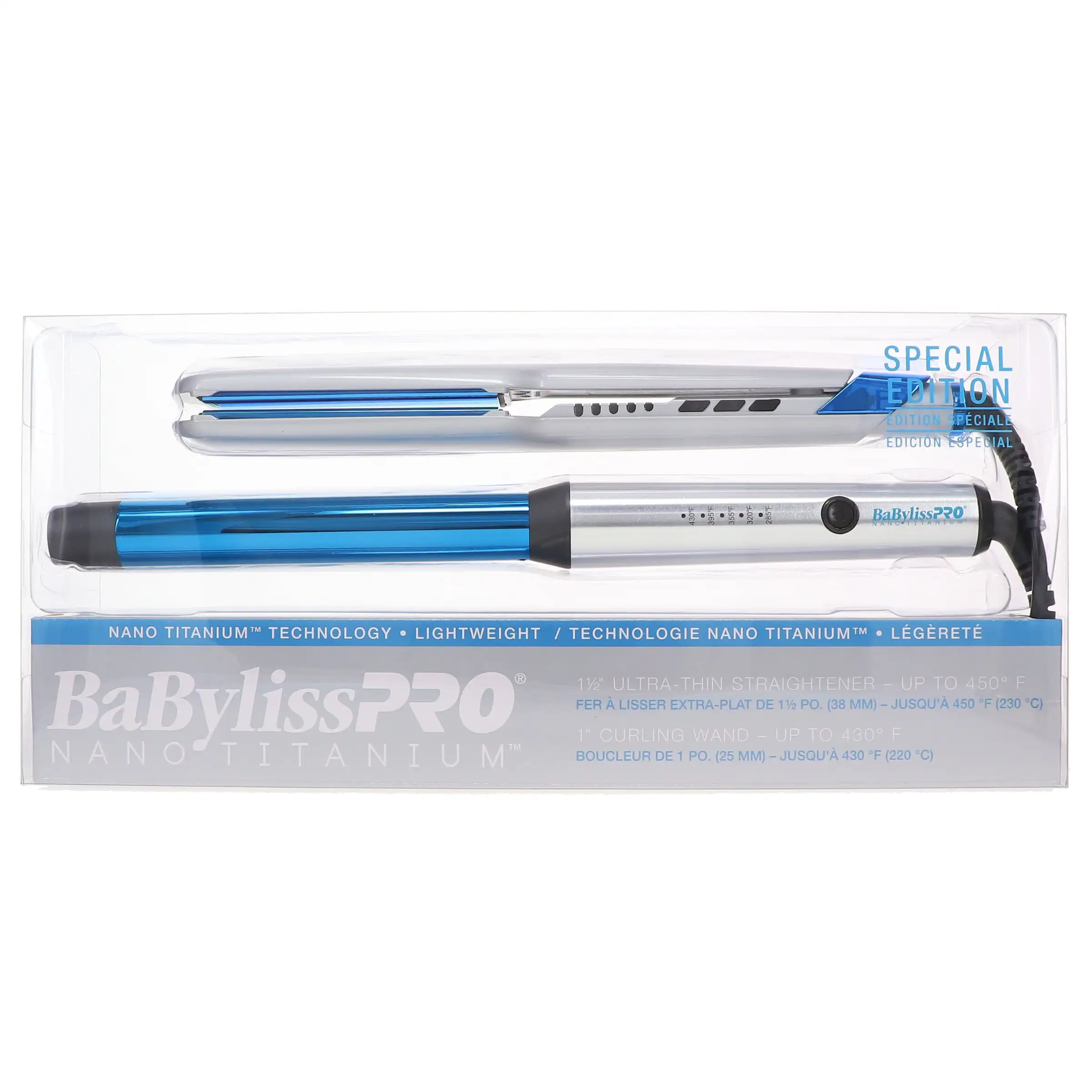 

Special Edition 1 1/2'' Ultra-Thin Straightener + 1'' Curling Wand