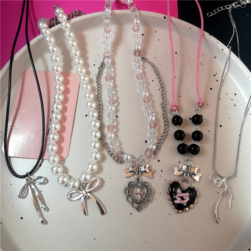 Женское Ожерелье-чокер с жемчужными бусинами в стиле ретро