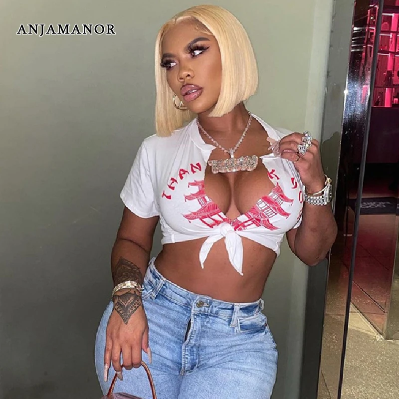 

Женская футболка с V-образным вырезом, с коротким рукавом