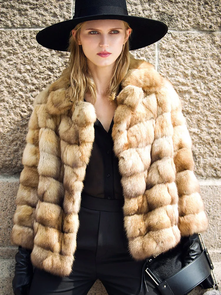 Роскошные русские Короткие пальто из соболиного меха