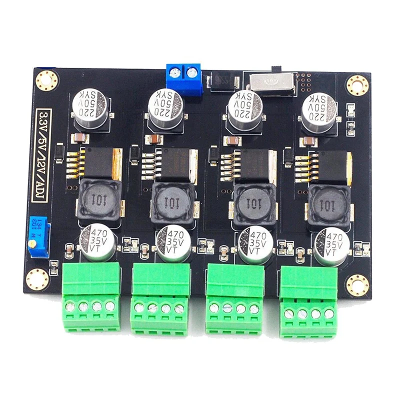 

LM2596 Multi Channel Switching Power Module 3.3V/5V/12V/ADJ Voltage Output