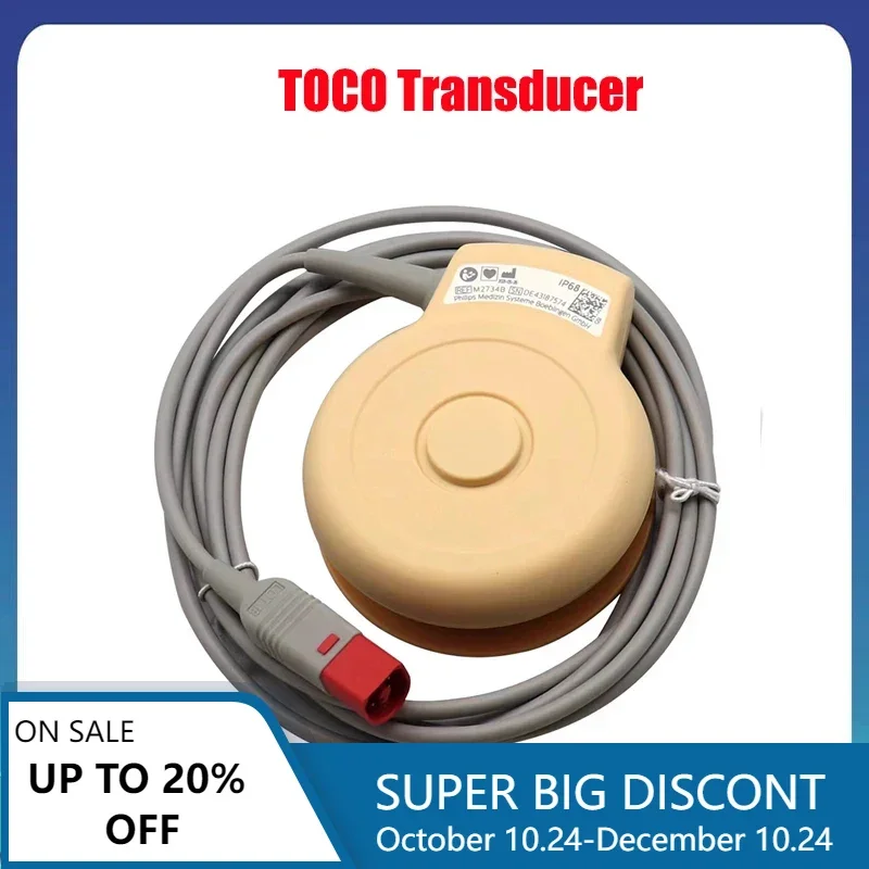 Оригинальный фетальный датчик TOCO M2735A 8-контактный D-головка разъем ЭКГ для HP Avalon