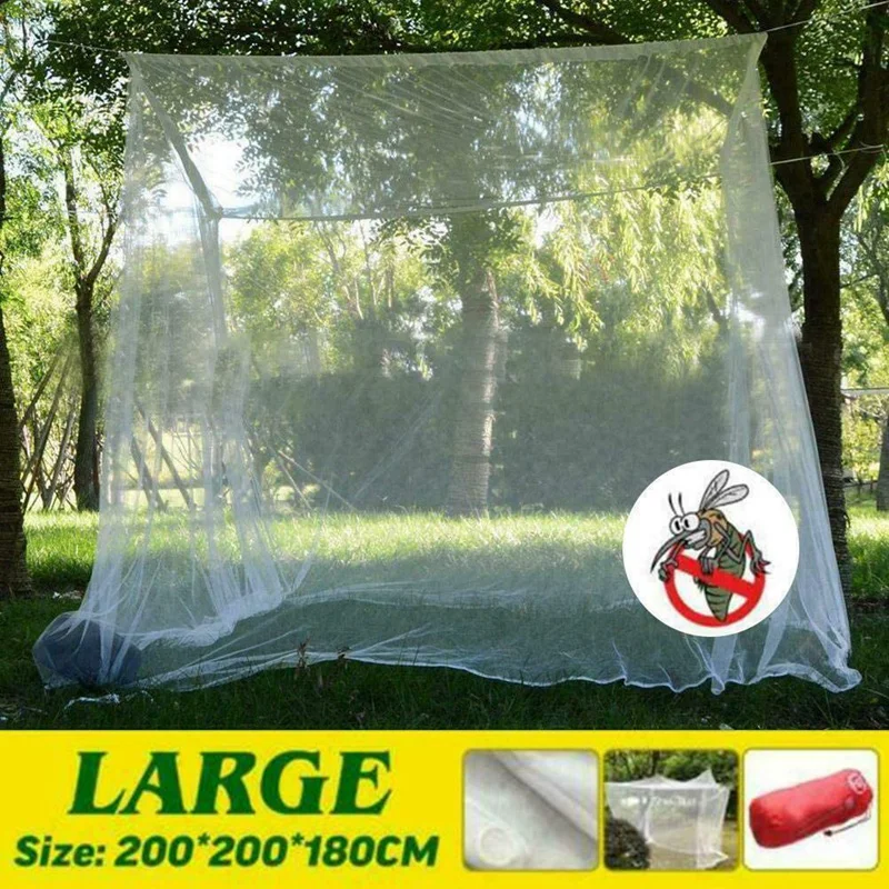 

Large White Camping Mosquito Net Indoor Outdoor Insect New Storage Tent