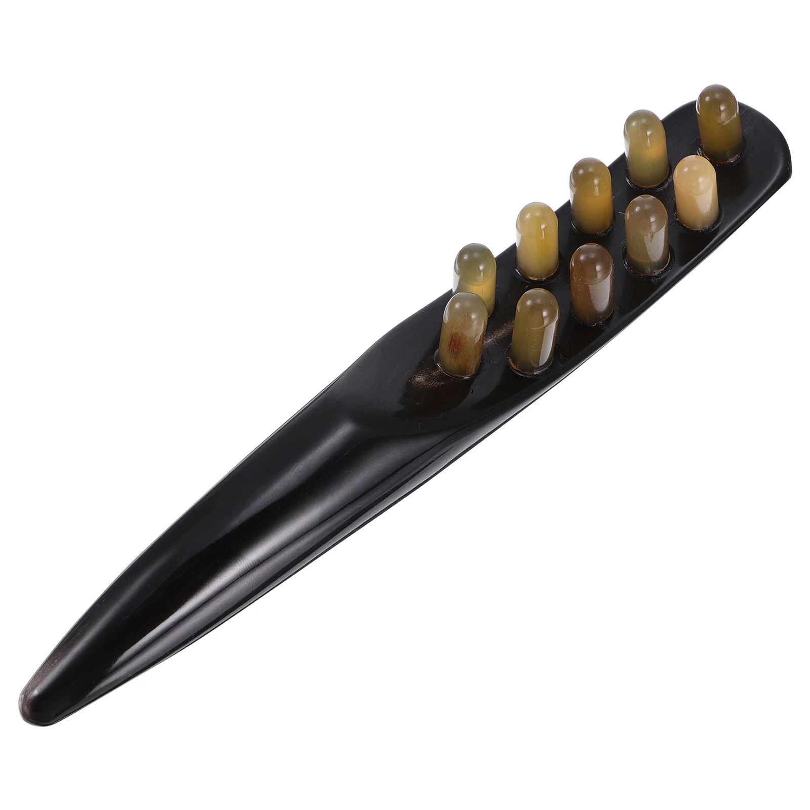 

Comb Head Tool Scalp Hair Scraping Horn Ox Brush Men Beard Scratcher Spa Massaging Shaping Treatment Acupoint Wide Tooth Teeth