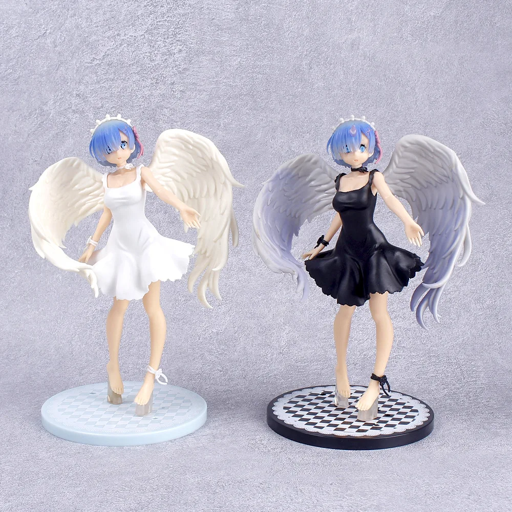 

Re:Life in A Different World From Zero Angel Wings, красивая девушка, искусственные Аниме фигурки, гаражные наборы, игрушки унисекс, подарок на день рождения