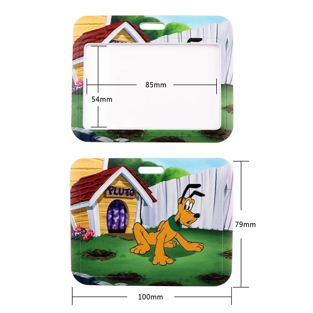 Stitch Mickey Lanyard For Keys Chain Horizontal style ID Credit Card Cover Pass Mobile Phone Charm Badge Holder Gift for kids |