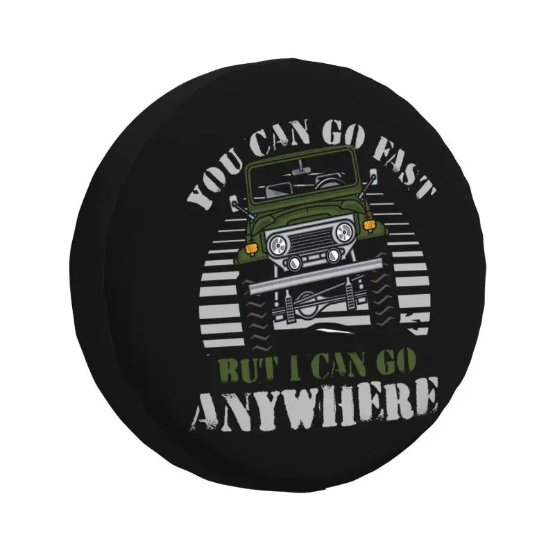 

Funny Off Roading Quotes Spare Tire Cover for Honda CRV Jeep RV SUV Camper Car Wheel Protector Covers 14" 15" 16" 17" Inch