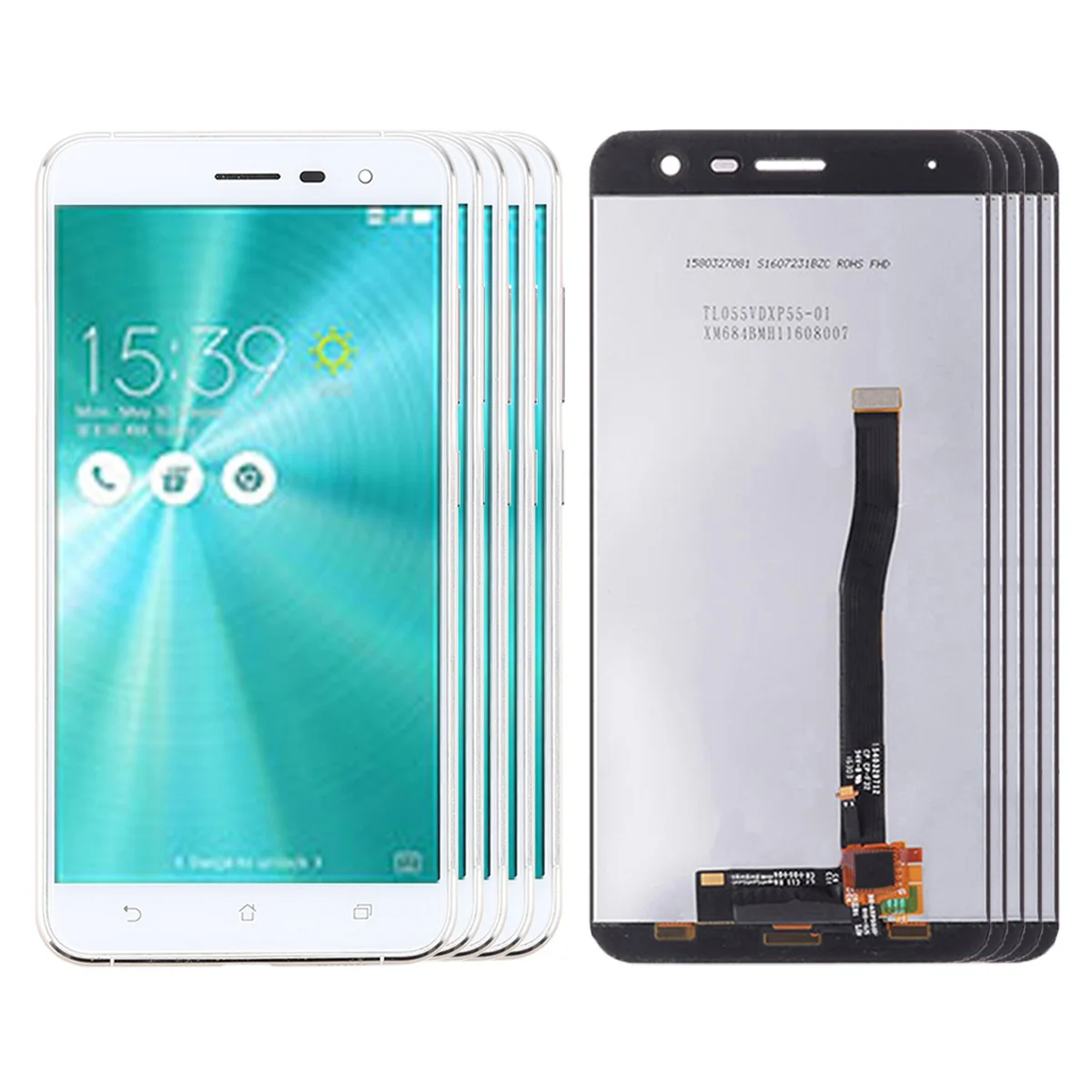 Wholesale 3/5 PCS Display For Asus ZenFone 3 ZE552KL Z012D Z012DC Z012DA With Frame LCD + Touch Screen Digitizer Assembly Parts enlarge