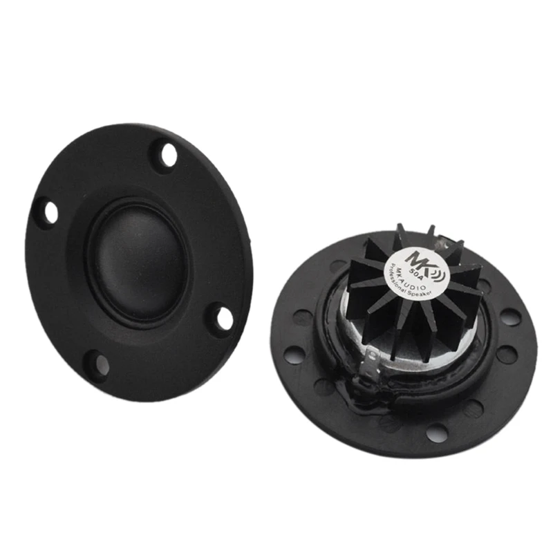 

Tweeter Speaker 6 Ohm 30W Hifi Soft Dome Silk Film Treble Loudspeaker Neodymium Toothed Heat Sink 10Pcs