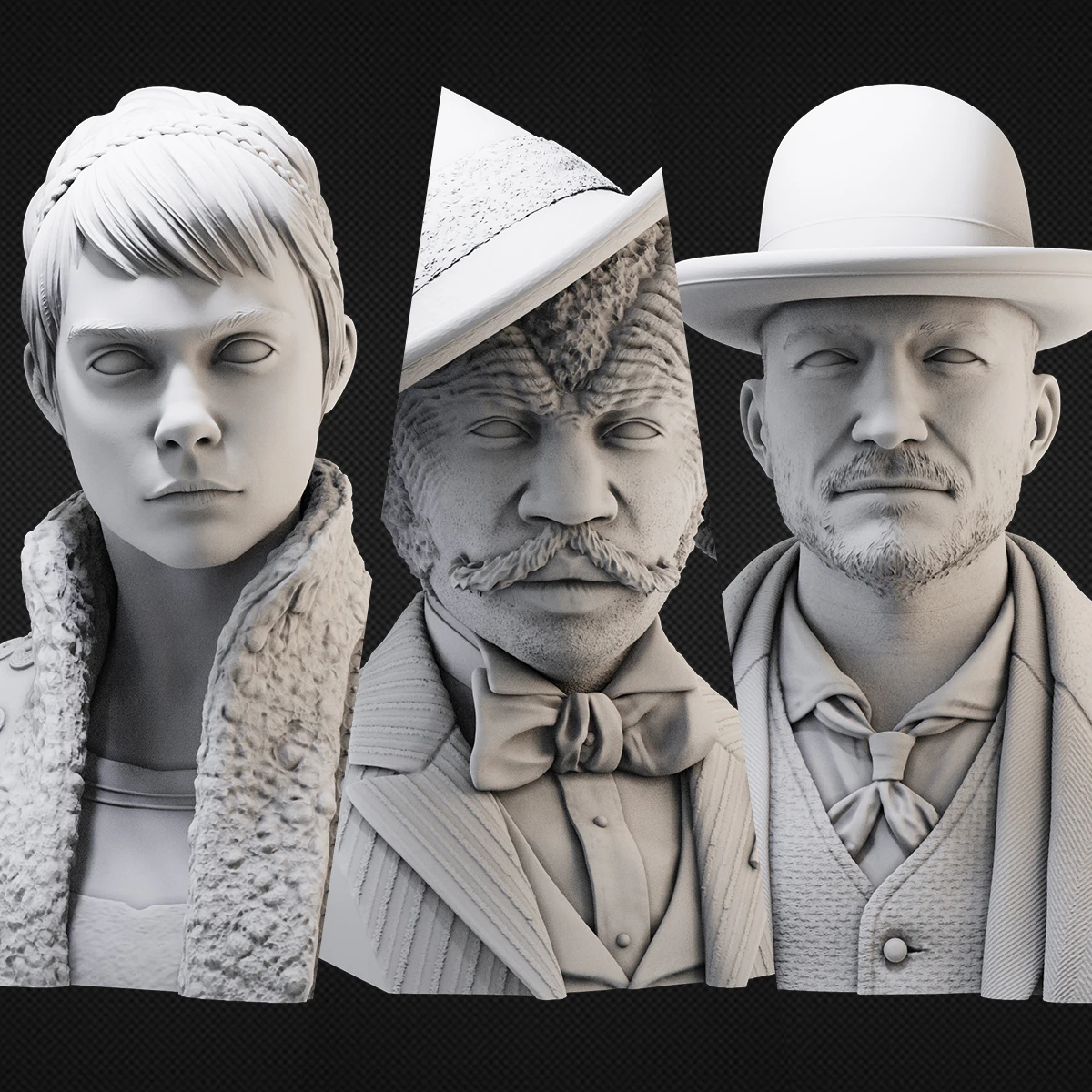 1/10 Нагрудное изображение новая версия белая форма фигурка GK из смолы