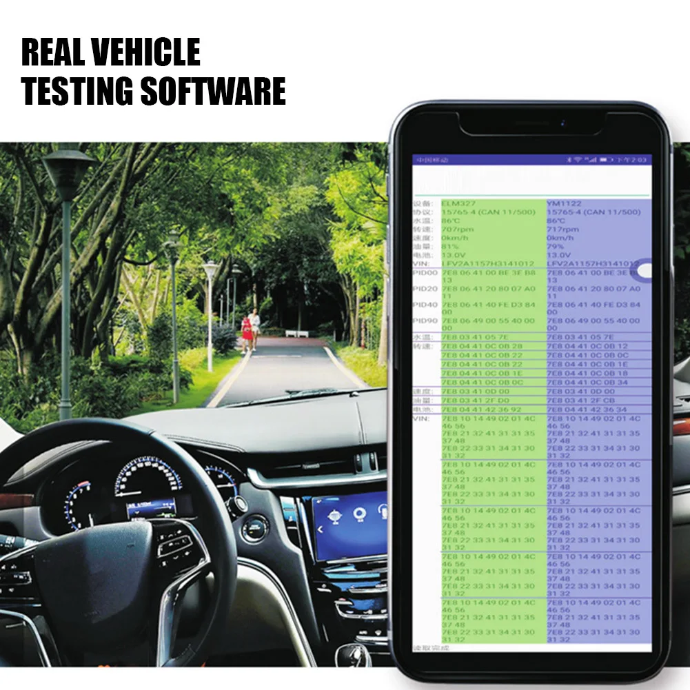 Адаптер для сканера OBD2 Беспроводной Wi-Fi автомобильный диагностический