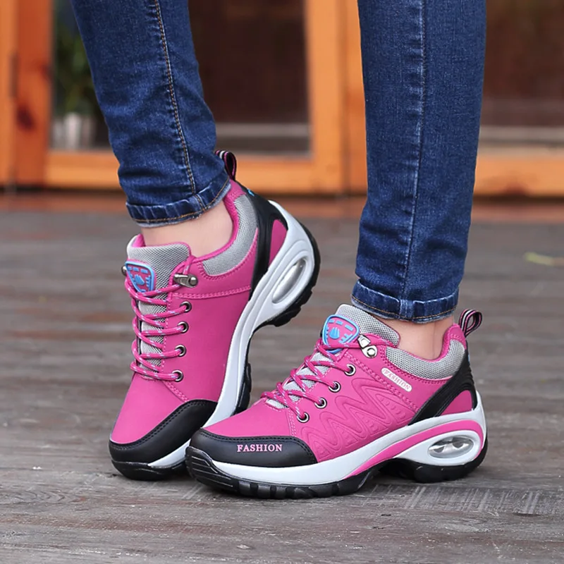 

2023 New Fashion Womens Cushion Athletic Walking Sneakers BreathableJogging Tennis Shoes Fashion Sport Lace Up