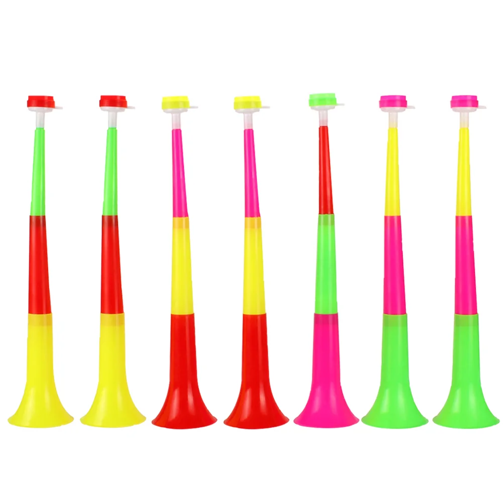 

7 Pcs Children's Trumpet Football Game Noise Makers Toy Telescopic Horn Kids Props Trumpets Plastic Toys