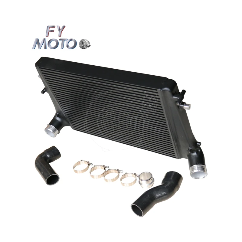 Фото Для VW Golf GTI 2.0 FSI TSI MK5 MK6 / Audi A3 2006-2010 годов выпуска, черный комплект интеркулера, тип Bar&Plate, размер сердечника 600*415*65 мм №3