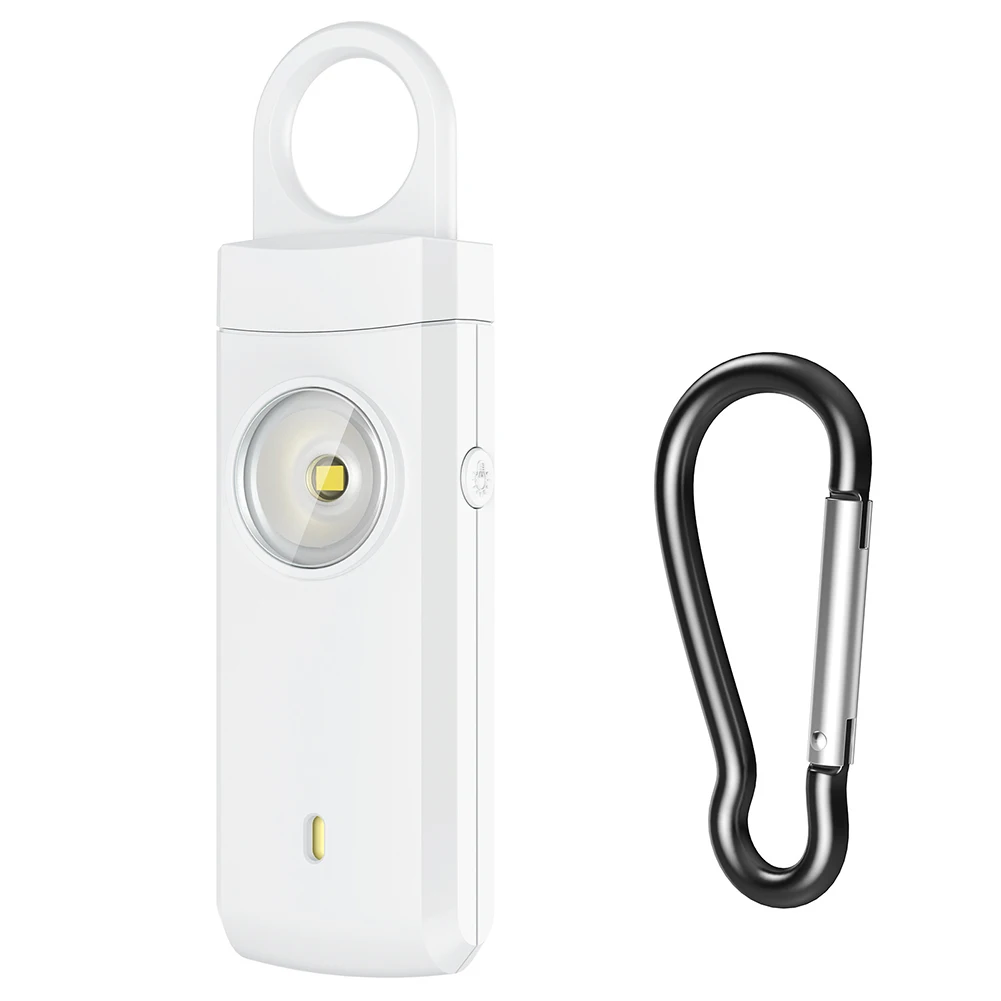 Перезаряжаемый брелок безопасности персональная сигнализация зуммер 130 дБ со