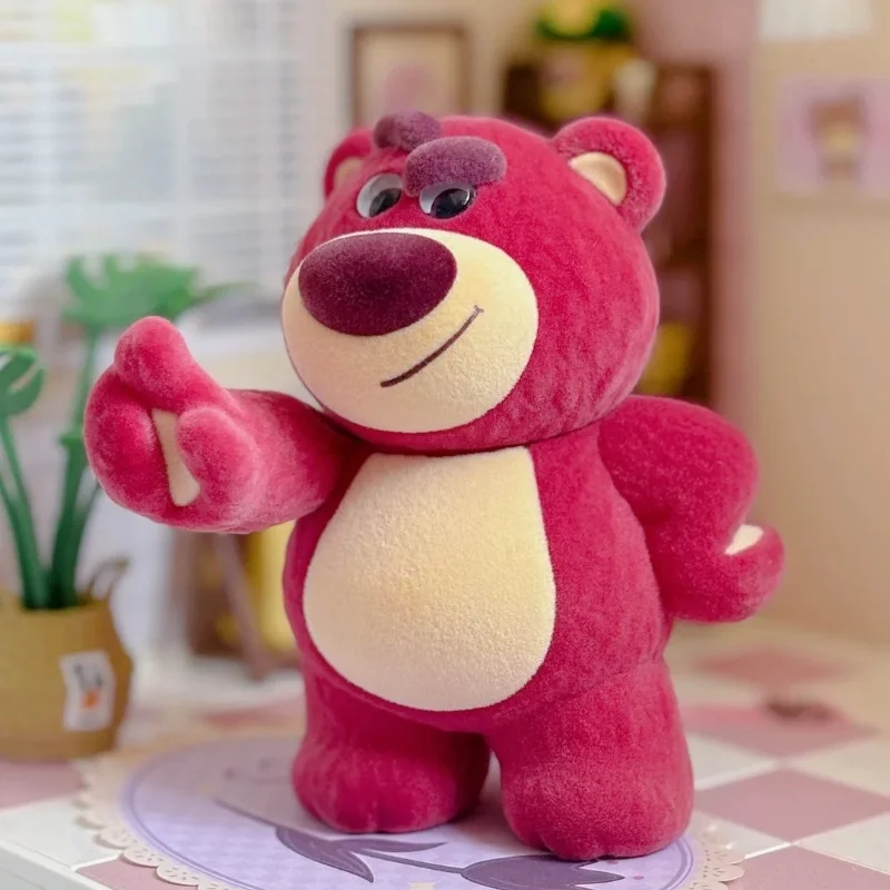 52toys Disney Lotso It's Me 2 клубничный Медвежонок второго поколения флокирующая Модель