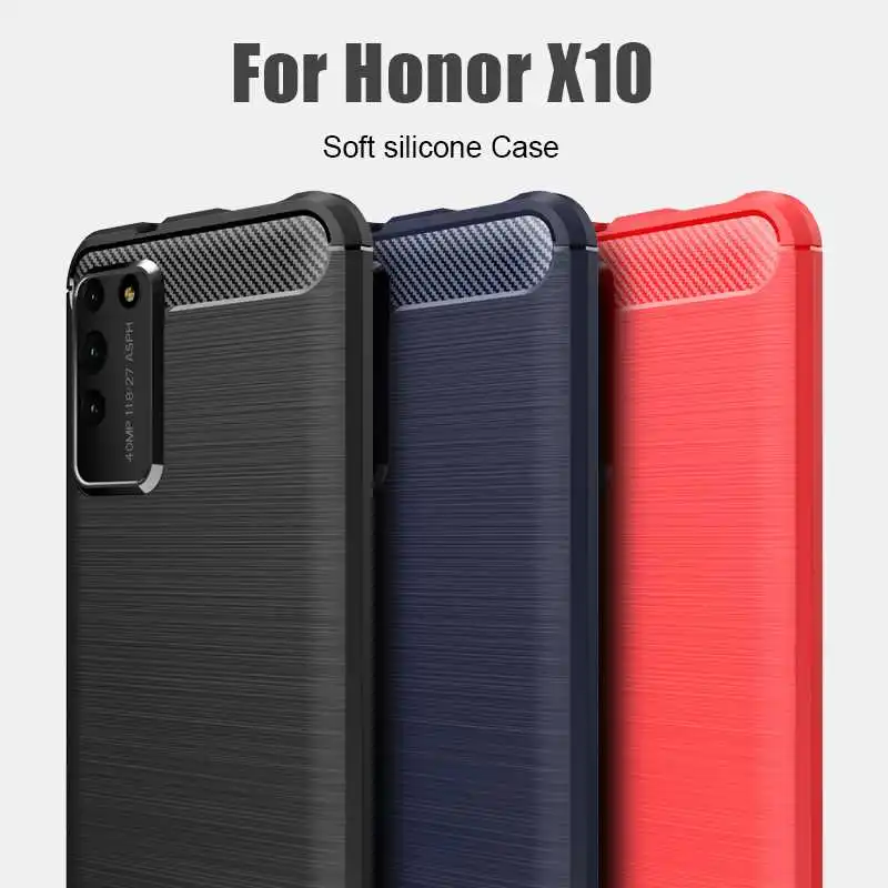 

YouYaeMi Shockproof Soft Case For Huawei Honor X10 Phone Case Cover