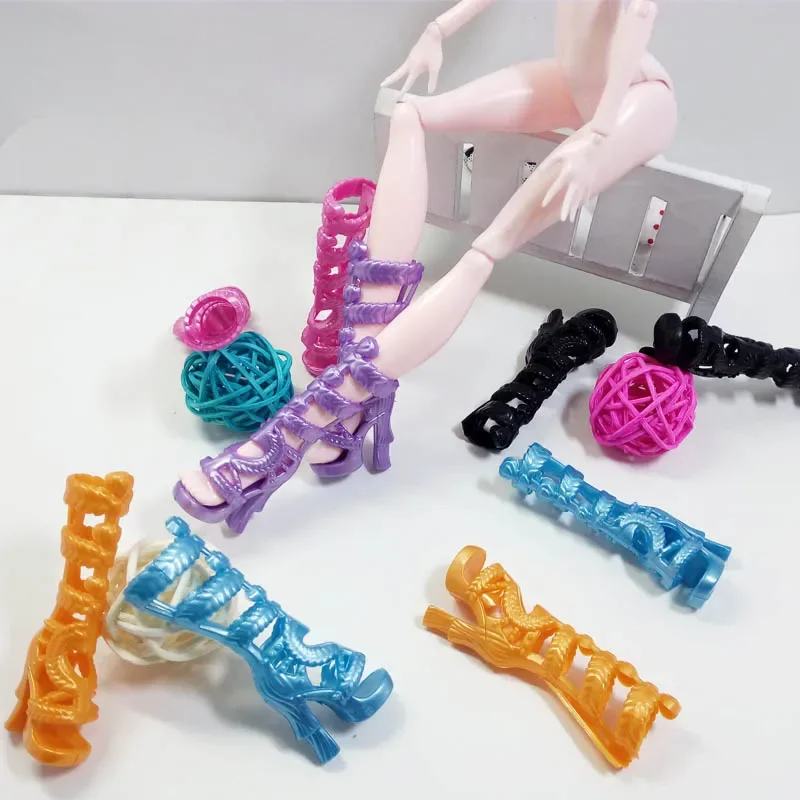 5 пар/партия ботинки на высоком каблуке