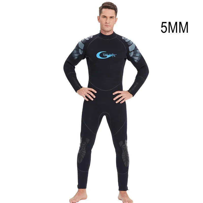 5MM Neoprene Scuba Spearfishing Keep Warm Surfing Snorkeling Kayaking WetSuit Men Full Body UnderWater Hunting Swim Diving Suit