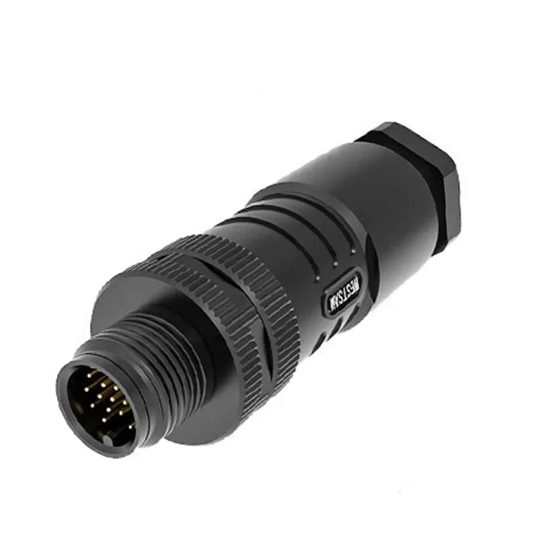 M12 4 5 8 12 17-контактный авиационный штекер A-Code IP67 Водонепроницаемый разъем PG7/9/11 Сборочный винт Линия давления Соединение Мужские и женские вилки
