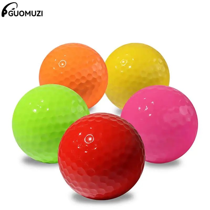 

1PCS 42MM Two-tier Ball 45G Professional Practice Golf Balls Course Indoor Outdoor Training Colorful Balls Random Color