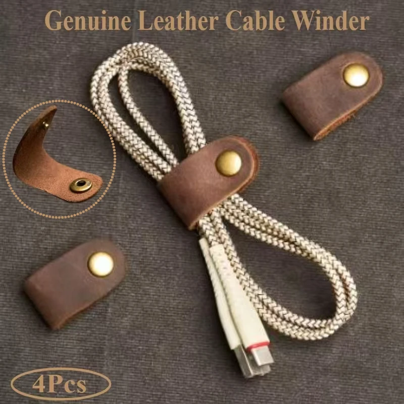 Oppselve кожаные органайзеры для кабелей 4 шт
