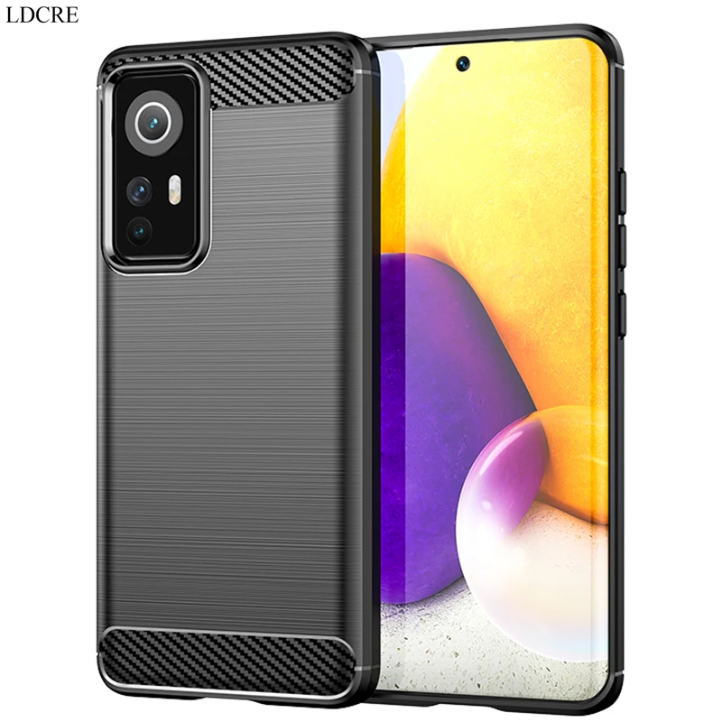 For Xiaomi 12 Lite Case Silicone for Mi 12 12X 12S Pro 12 Ultra 11 11T Pro Lite Cover TPU Rubber Fiber Slim For Xiaomi 12 Case