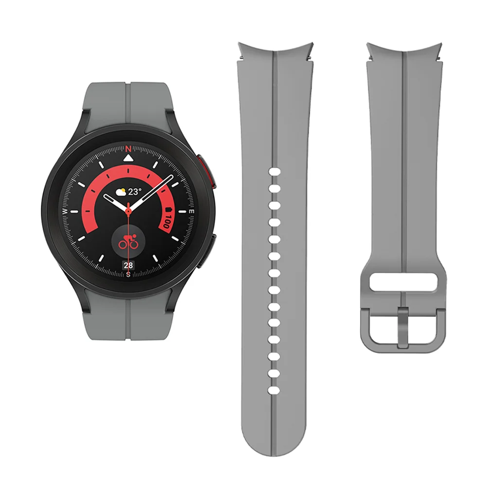 

Band For Samsung Galaxy Watch 5 Pro 45mm 4 Classic Accessories Silicone Sport Bracelet Correa Galaxy Watch 4 5 44mm 40mm Strap