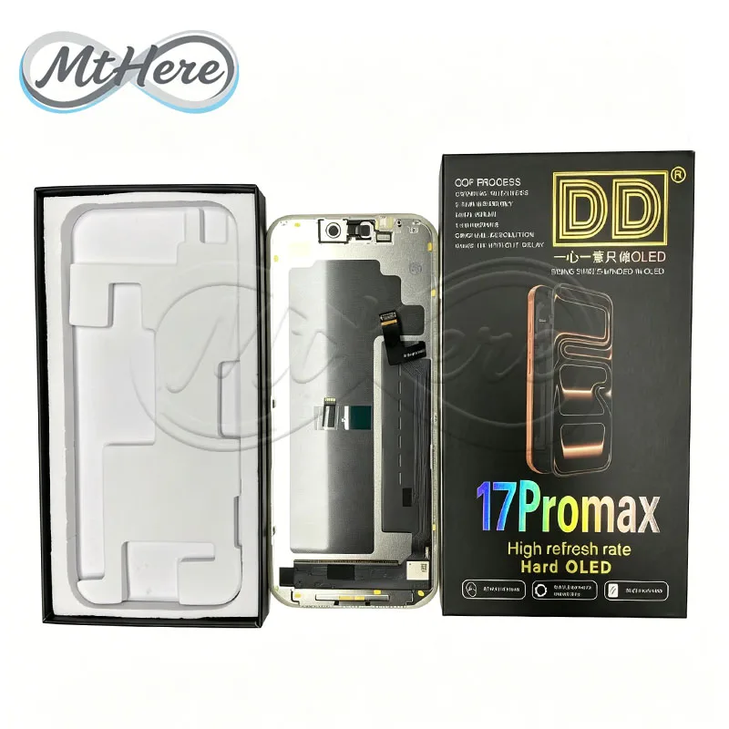 Фото 120 Гц OLED XR LCD-панель для замены экрана iPhone 17, 17 Pro, 17 Pro Max, дисплей с сенсорным экраном и дигитайзером №1