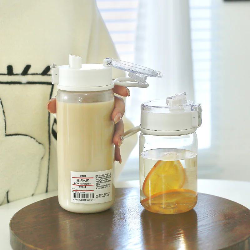 

Couples Cup Kawaii Water Bottle Office Traveling Cup Student Couple Sports Water Cup Ins Plastic Handy Cup with High Appearance